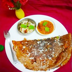 A picture of Mysore masala paneer dosa.