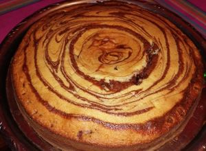 Una foto de Torta marmolada con la forma que quieras