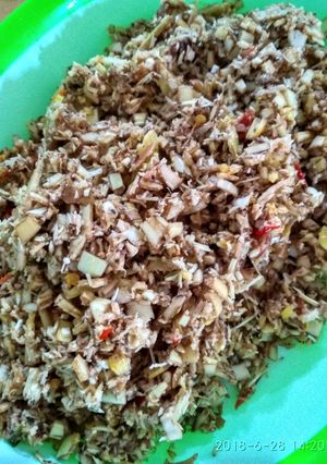 Foto resep 39. Urap Mentah Tongkol Pisang