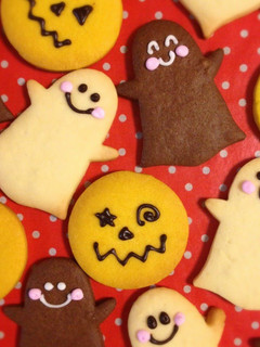 A picture of Halloween Icing Cookies.