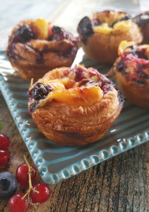Une photo de Pâte feuilleté aux fruits