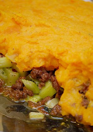 A picture of Sweet Potato Shepherd's Pie.