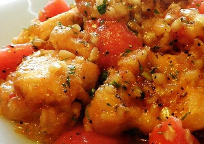 Recipe of Quick Chicken Breast &amp; Tomato in Ponzu Marinade