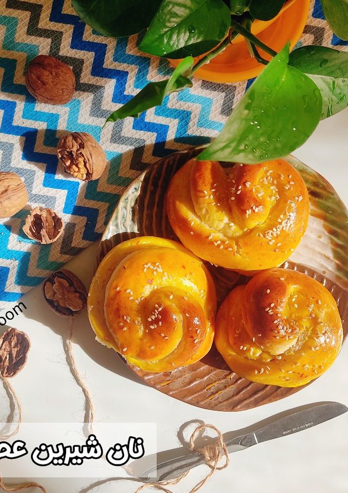 عکسی از دستور نان شیرین عصرانه