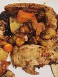 1/2 Pollo cucinato friggitrice aria