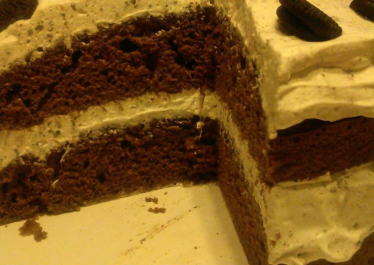 Steps to Make Perfect Cookies &#39; n Cream Torte