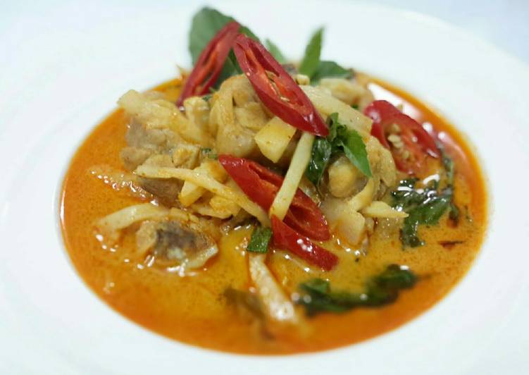 Recipe of Super Quick Homemade Thai Chicken Red Curry