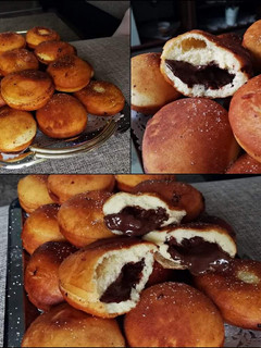 Nutellás fánkok recept fotója