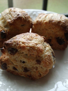 A picture of Banana Chocolate Scones.