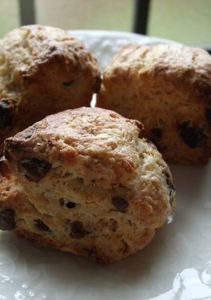 A picture of Banana Chocolate Scones.