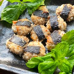 A picture of Japanese Onigiri Chicken Nuggets.