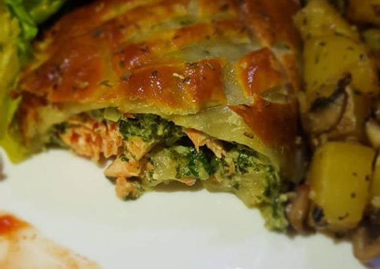 Resep Salmon en Croute, Enak