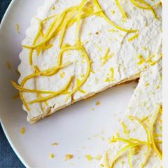 A picture of Italian lemon cheesecake.