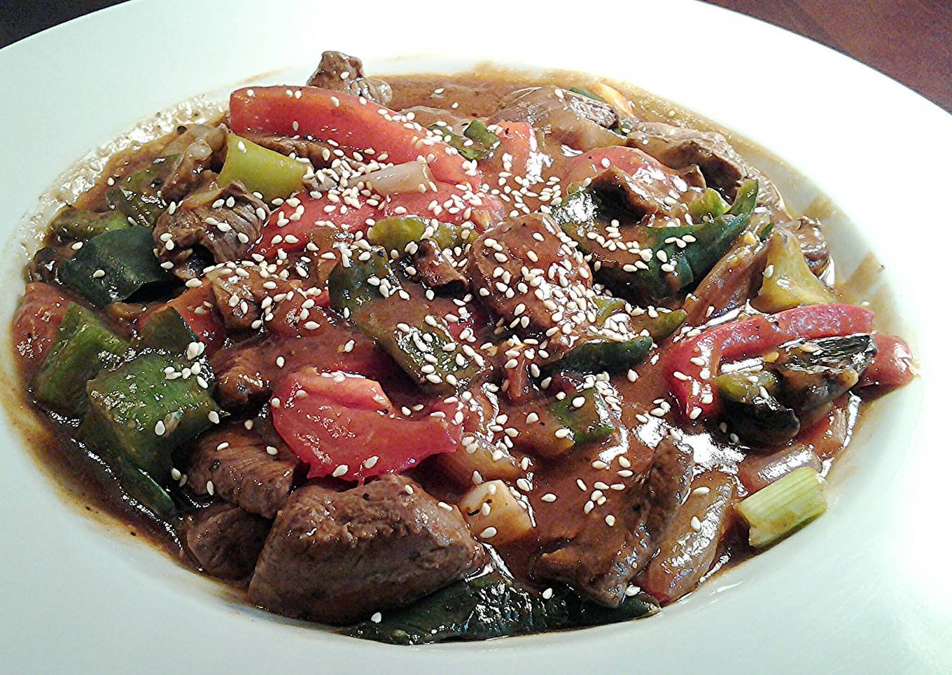 Oriental pepper steak