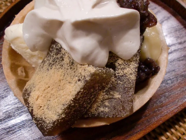 Recipe Elegant Japanese-Style Parfait with Warabi Mochi &amp;amp; Wafer Cake which So Delicious