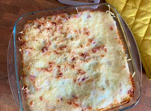 Une photo de ☆Gratin de Ravioles du Dauphiné, Poireaux et Lardons☆