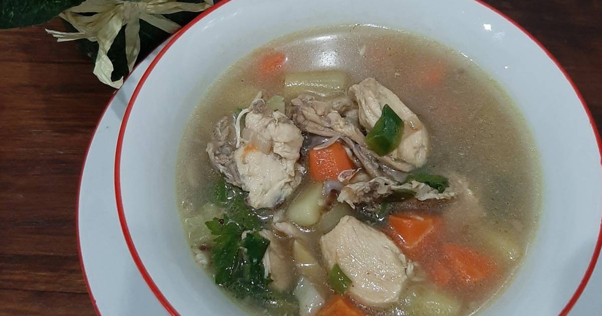 Resep Sup Ayam Ala Pak Min Oleh Alifah Lestari Cookpad