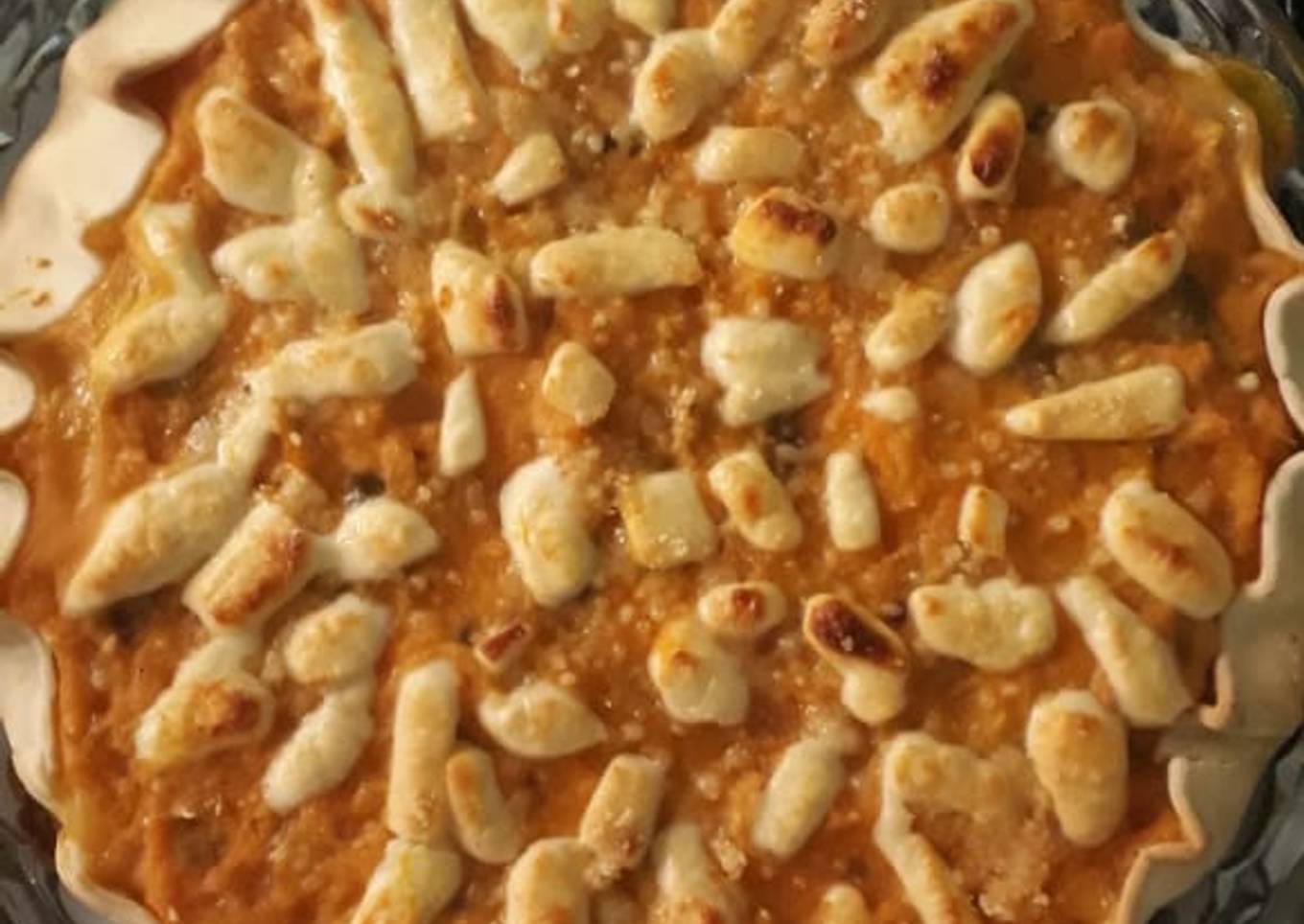 Tarta de calabaza y verduras vegetariana