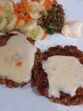 Hamburguesas de lentejas y soja texturizada
