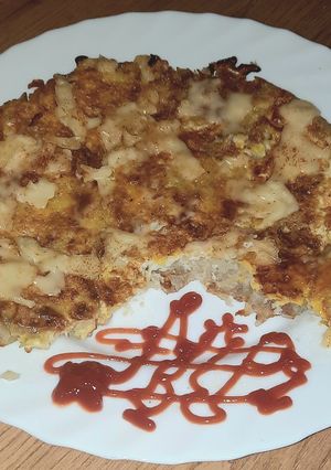 Zdjęcie przepisu Omlet ziemniaczano-jajeczny.