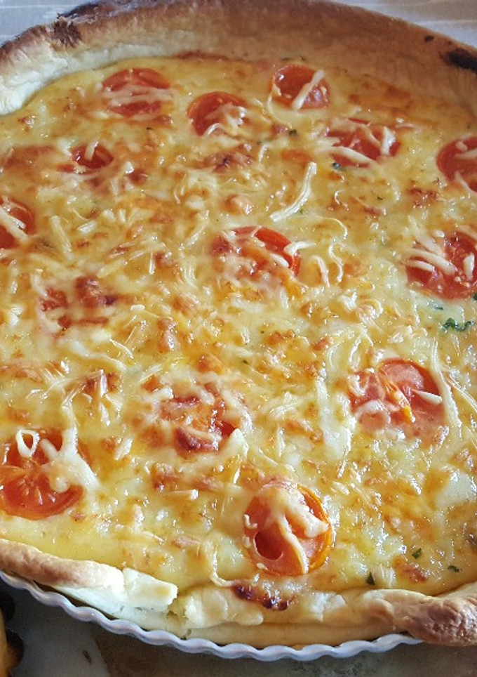 Una foto de Pastel de hojaldre, lenguado y puré de patata 