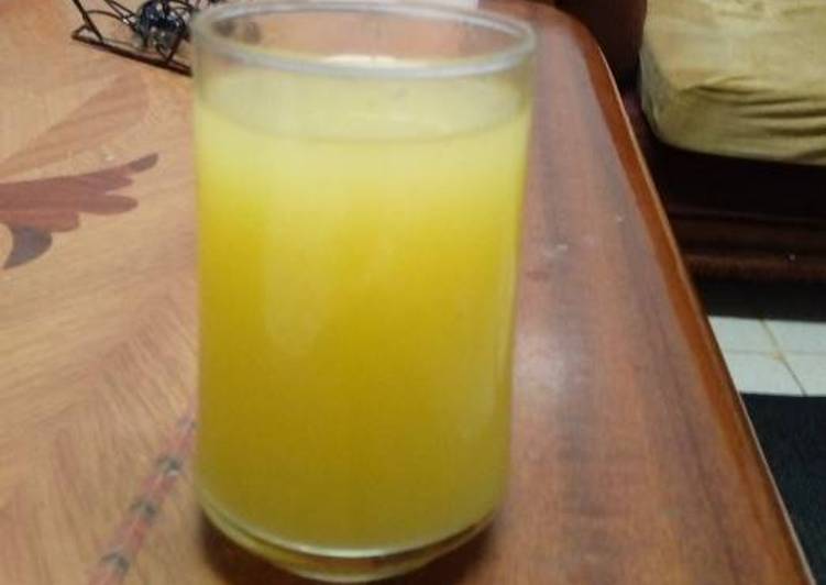 Steps to Make Favorite Homemade orange juice