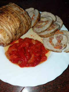 Una foto de Rotti de lomo relleno