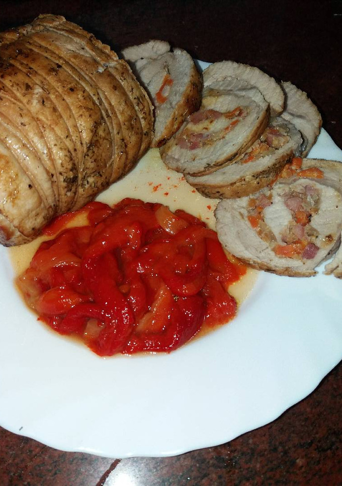 Una foto de Rotti de lomo relleno