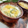 غراتان الكوسة بكريمة الطبخ والجبن