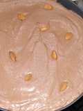 Postre helado de mousse