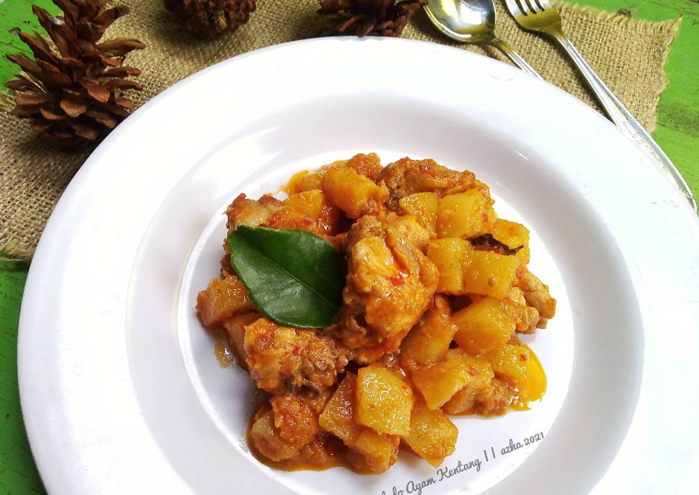 Balado ayam kentang