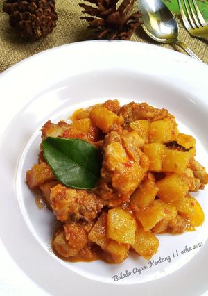 Foto resep Balado ayam kentang