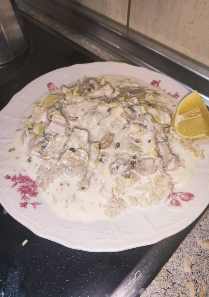 Una foto de Pollo estrogonoff