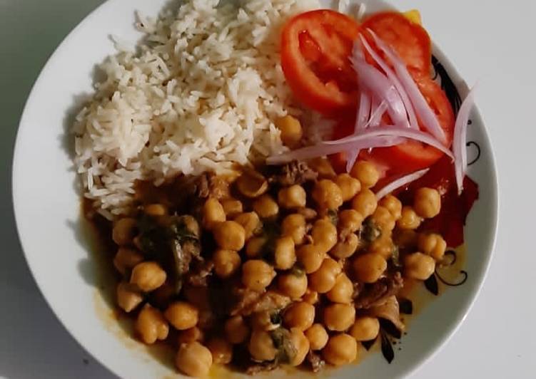 Steps to Make Speedy Garbanzos con carne en olla rápida (a presión)