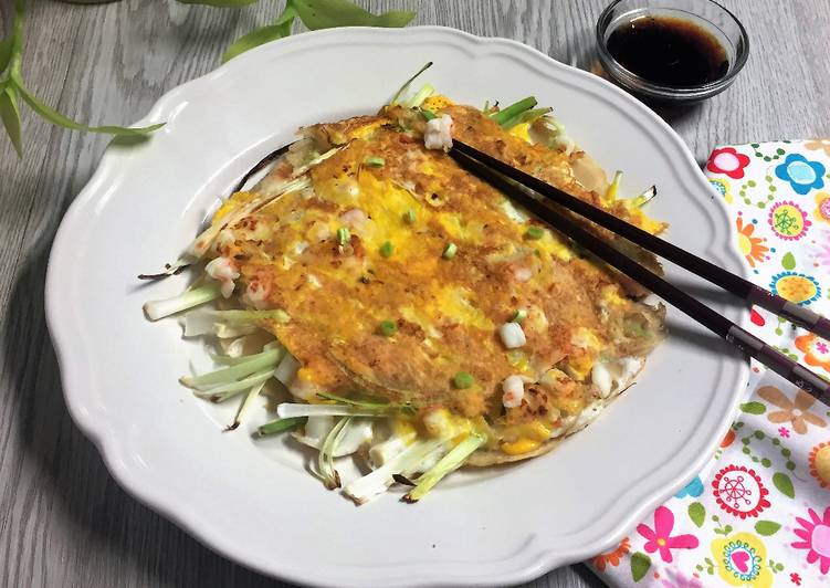 Tortilla Coreana de marisco. Haemulpajeon