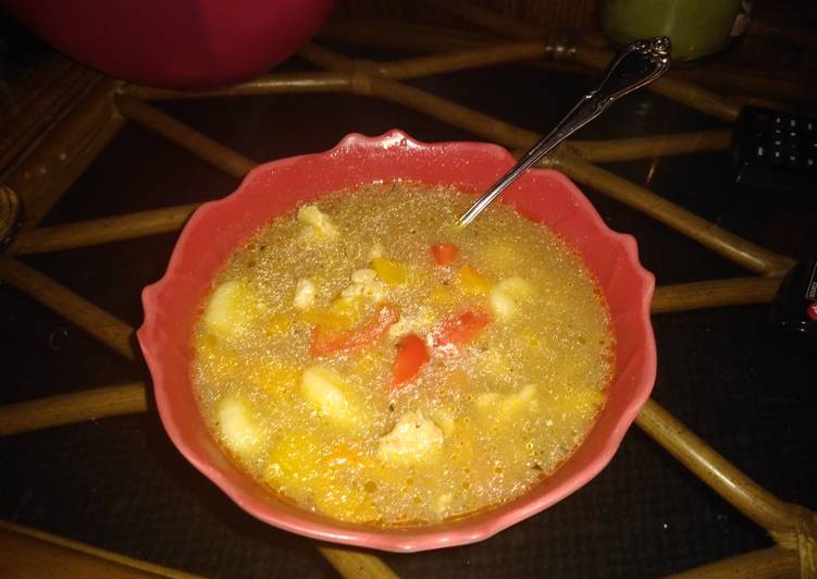 Simple Way to Prepare Homemade Alex Garden soup. 🙂