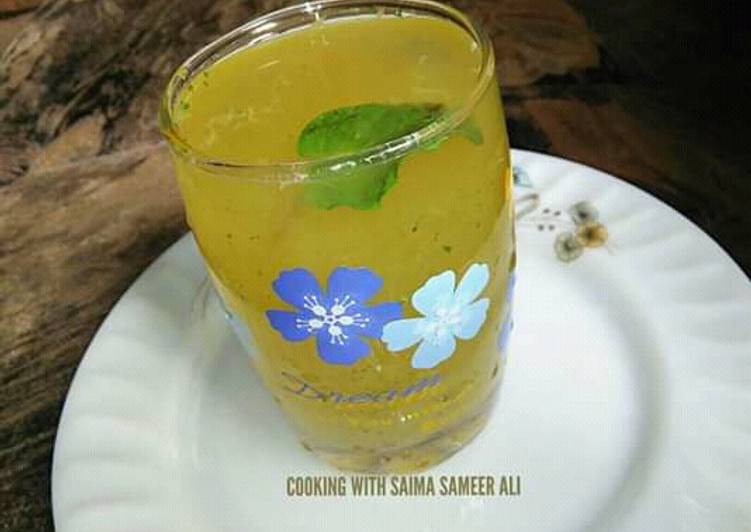Easiest Way to Prepare Any-night-of-the-week Mango mint lemonade #ramadankitayari
