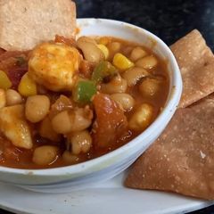 A picture of Lobia with mix vegetable.