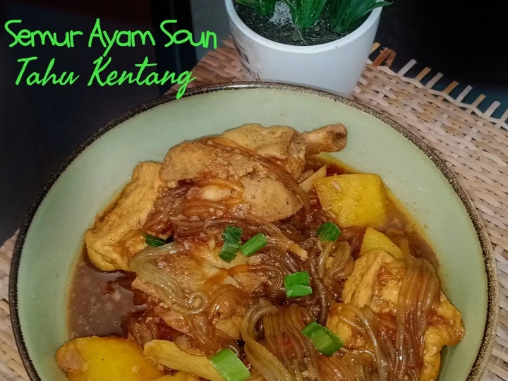 Langkah Gampang Membuat Resep Semur Ayam Soun Tahu Kentang yang Bikin Ngiler Anti Ribet, Mantap Sekali