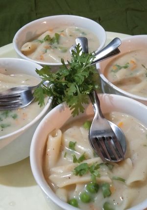 व्हाइट पास्ता (White pasta recipe in marathi) रेसिपी चे मुख्य फोटो 