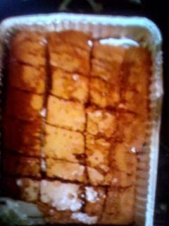 A picture of Fudge chocolate brownies.