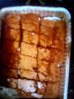 A picture of Fudge chocolate brownies.