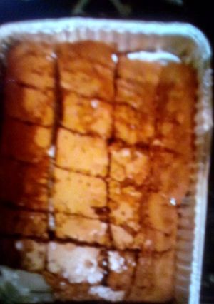 A picture of Fudge chocolate brownies.