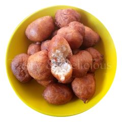 A picture of Pepper, Onion and Ginger flavoured Puff Puff.