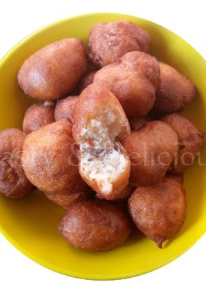A picture of Pepper, Onion and Ginger flavoured Puff Puff.
