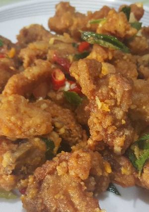 Foto resep Chicken salted egg yolks (ayam goreng telur asin)