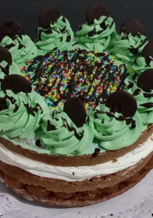 Una foto de Torta tipo brownie