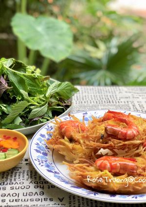 Hình của món Bánh Tôm Hồ Tây.
