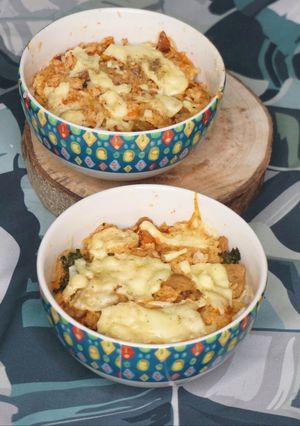 Foto resep Nasi Panggang Keju Kornet Bakso