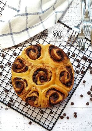Foto resep CHOCO ROLL BREAD (tanpa telur)